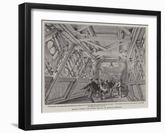 Racing across the Tower Bridge on Monday Morning-Henry William Brewer-Framed Giclee Print