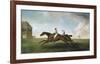 Racing at Newmarket-George Stubbs-Framed Premium Giclee Print