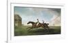 Racing at Newmarket-George Stubbs-Framed Premium Giclee Print