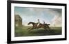 Racing at Newmarket-George Stubbs-Framed Premium Giclee Print