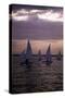 Racing at Sunset, C.1990-null-Stretched Canvas