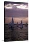 Racing at Sunset, C.1990-null-Stretched Canvas