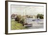 Racing Boats, Bourne End-Alfred Robert Quinton-Framed Giclee Print