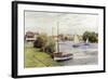 Racing Boats, Bourne End-Alfred Robert Quinton-Framed Giclee Print
