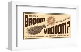 Racing Brooms-null-Framed Art Print