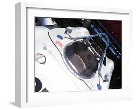 Racing Car Cockpit Watercolor-NaxArt-Framed Art Print