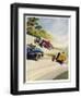 Racing Cars of 1926: Oddly One Car is Carrying Two People the Others Only One-Norman Reeve-Framed Photographic Print