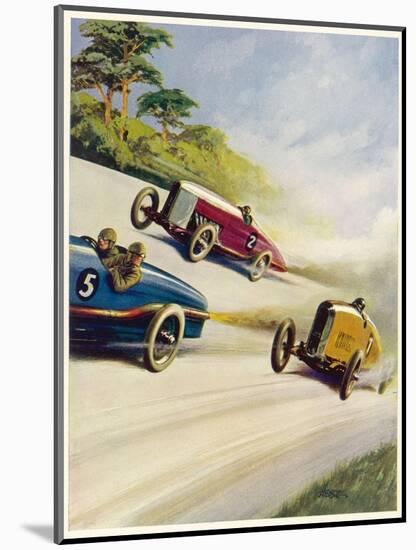 Racing Cars of 1926: Oddly One Car is Carrying Two People the Others Only One-Norman Reeve-Mounted Photographic Print