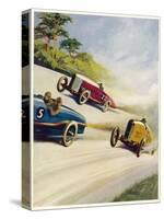 Racing Cars of 1926: Oddly One Car is Carrying Two People the Others Only One-Norman Reeve-Stretched Canvas