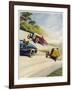 Racing Cars of 1926: Oddly One Car is Carrying Two People the Others Only One-Norman Reeve-Framed Photographic Print