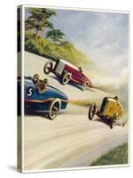 Racing Cars of 1926: Oddly One Car is Carrying Two People the Others Only One-Norman Reeve-Stretched Canvas