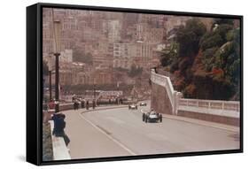 Racing Cars on the Road Track at the Monaco Grand Prix, Monte Carlo-null-Framed Stretched Canvas