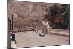 Racing Cars on the Road Track at the Monaco Grand Prix, Monte Carlo-null-Mounted Photographic Print