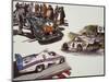 Racing Cars-null-Mounted Giclee Print