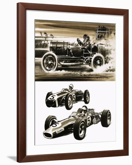 Racing Cars-Wilf Hardy-Framed Giclee Print