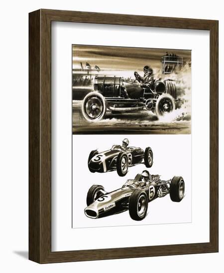 Racing Cars-Wilf Hardy-Framed Giclee Print