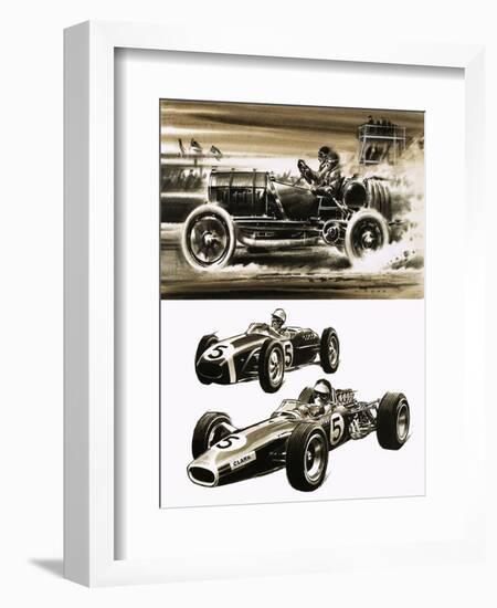 Racing Cars-Wilf Hardy-Framed Giclee Print