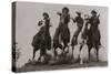 Racing Cowboys-H Armstrong Roberts-Stretched Canvas