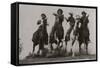 Racing Cowboys-H Armstrong Roberts-Framed Stretched Canvas