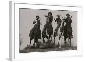 Racing Cowboys-H Armstrong Roberts-Framed Art Print