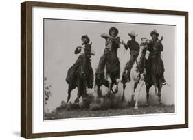 Racing Cowboys-H Armstrong Roberts-Framed Art Print