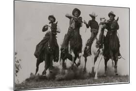 Racing Cowboys-H Armstrong Roberts-Mounted Art Print