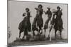 Racing Cowboys-H Armstrong Roberts-Mounted Premium Giclee Print