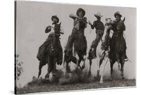 Racing Cowboys-H Armstrong Roberts-Stretched Canvas