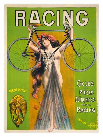 Racing, Cycles et Pieces' Giclee Print | AllPosters.com
