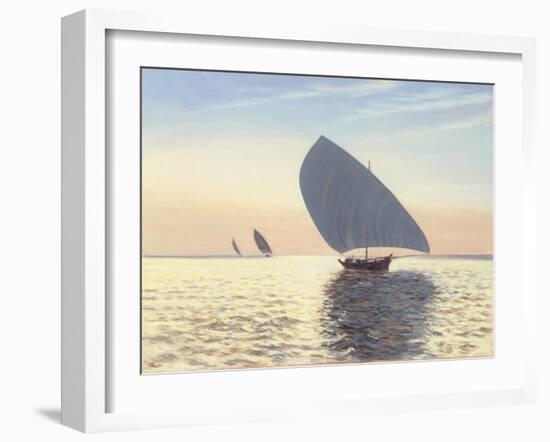 Racing Dhows-Edward Dawson-Framed Giclee Print