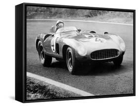 Racing Driver Fangio Here at the Wheel During Great Sweden Prize Race August 1956-null-Framed Stretched Canvas