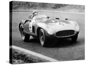 Racing Driver Fangio Here at the Wheel During Great Sweden Prize Race August 1956-null-Stretched Canvas