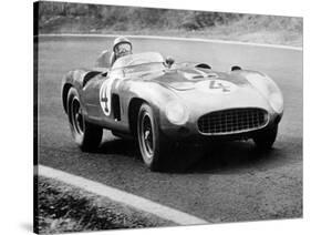 Racing Driver Fangio Here at the Wheel During Great Sweden Prize Race August 1956-null-Stretched Canvas
