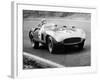 Racing Driver Fangio Here at the Wheel During Great Sweden Prize Race August 1956-null-Framed Photo