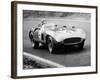 Racing Driver Fangio Here at the Wheel During Great Sweden Prize Race August 1956-null-Framed Photo