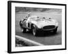 Racing Driver Fangio Here at the Wheel During Great Sweden Prize Race August 1956-null-Framed Photo