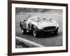 Racing Driver Fangio Here at the Wheel During Great Sweden Prize Race August 1956-null-Framed Photo