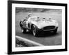 Racing Driver Fangio Here at the Wheel During Great Sweden Prize Race August 1956-null-Framed Photo