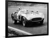 Racing Driver Fangio Here at the Wheel During Great Sweden Prize Race August 1956-null-Framed Photo