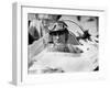 Racing Driver Fangio Here at the Wheel During Race in Monza June 28, 1958-null-Framed Photo