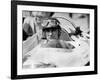 Racing Driver Fangio Here at the Wheel During Race in Monza June 28, 1958-null-Framed Photo