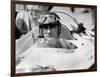 Racing Driver Fangio Here at the Wheel During Race in Monza June 28, 1958-null-Framed Photo
