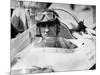 Racing Driver Fangio Here at the Wheel During Race in Monza June 28, 1958-null-Mounted Photo