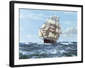 Racing Home - The 'Cutty Sark'-Montague Dawson-Framed Giclee Print