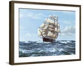 Racing Home - The 'Cutty Sark'-Montague Dawson-Framed Giclee Print