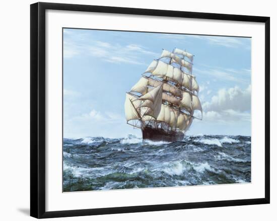 Racing Home - The 'Cutty Sark'-Montague Dawson-Framed Giclee Print