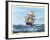 Racing Home, The Cutty Sark-Montague Dawson-Framed Art Print