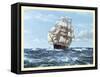 Racing Home, The Cutty Sark-Montague Dawson-Framed Stretched Canvas