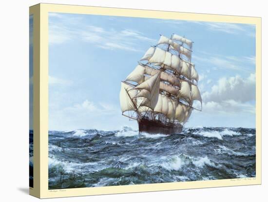 Racing Home, The Cutty Sark-Montague Dawson-Stretched Canvas