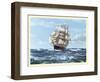 Racing Home, The Cutty Sark-Montague Dawson-Framed Art Print